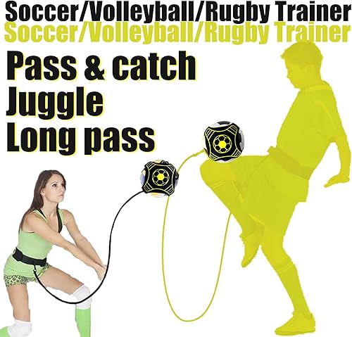 Miniatura 6 de Tuxiaobu Entrenador de tiro de fútbol, equipo de entrenamiento de fútbol para niños y adultos, ajustable, habilidades de control de fútbol,