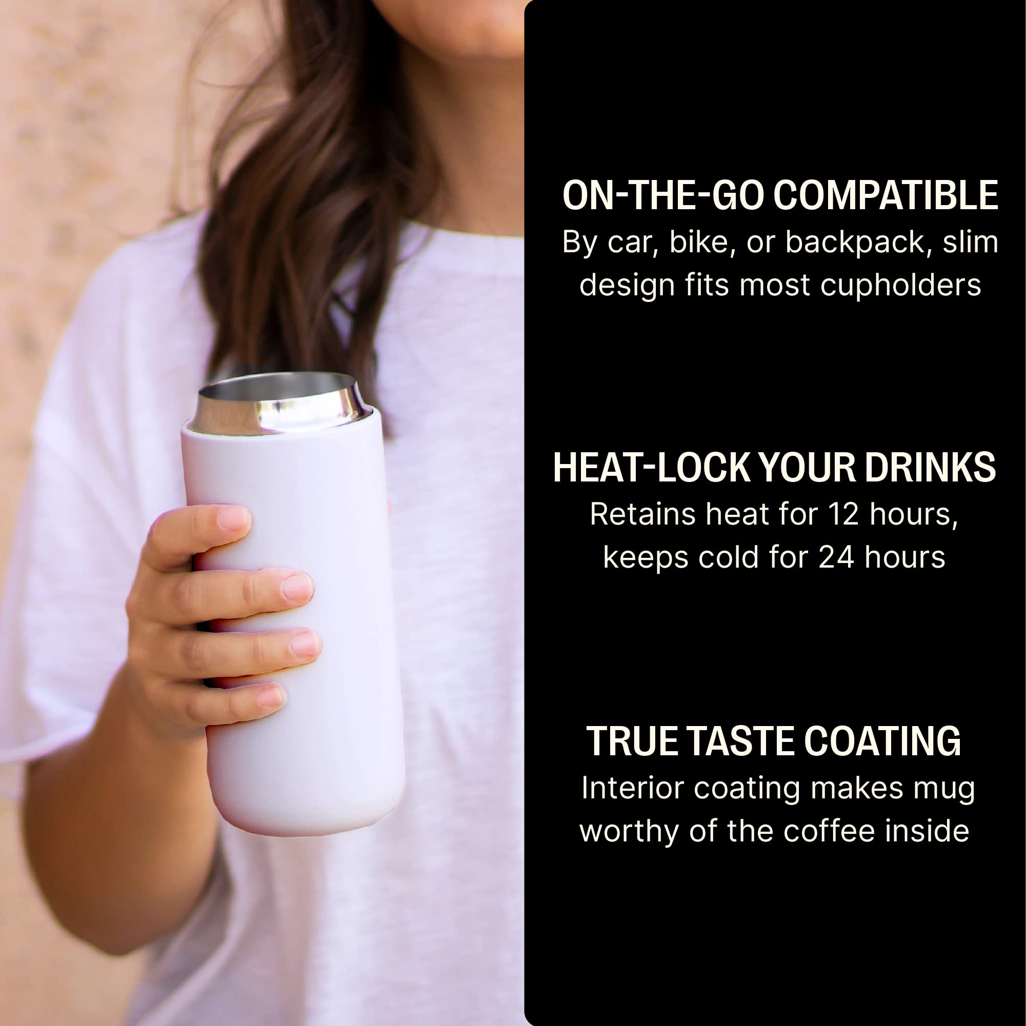 Fellow 16 oz Carter Move Travel Mug, Vacuum-Insulated Stainless Steel Travel Coffee Mug - Image 3