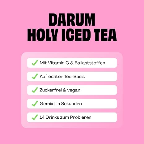 HOLY Iced Tea Starter Set - 2x7 Sorten mit natürlich-fruchtigem Geschmack - Zuckerfreier Eistee mit Antioxidantien - Vegan & auf echter Teebasis - 100% natürliche Fruchtaromen