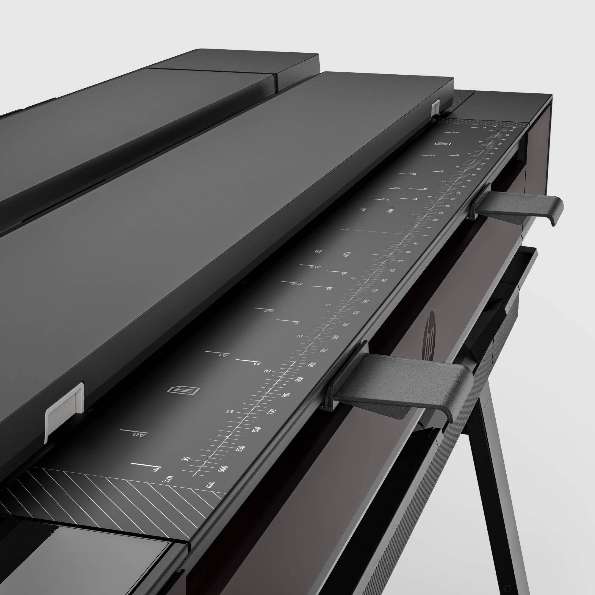 HP DesignJet T850 91 cm (2Y9H2A), Multifunktions-Großformatdrucker, Plotter, Scanner mit Frontladung, Standard A4-A0, 90 A0-Drucke/Stunde, Wi-Fi, Ethernet, 2 Jahre Garantie, Click, Schwarz