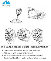 Vista 5 de Teton-Black (180 mallas) Arena verde de fundición de olivino para fundición de metales (10 libras)