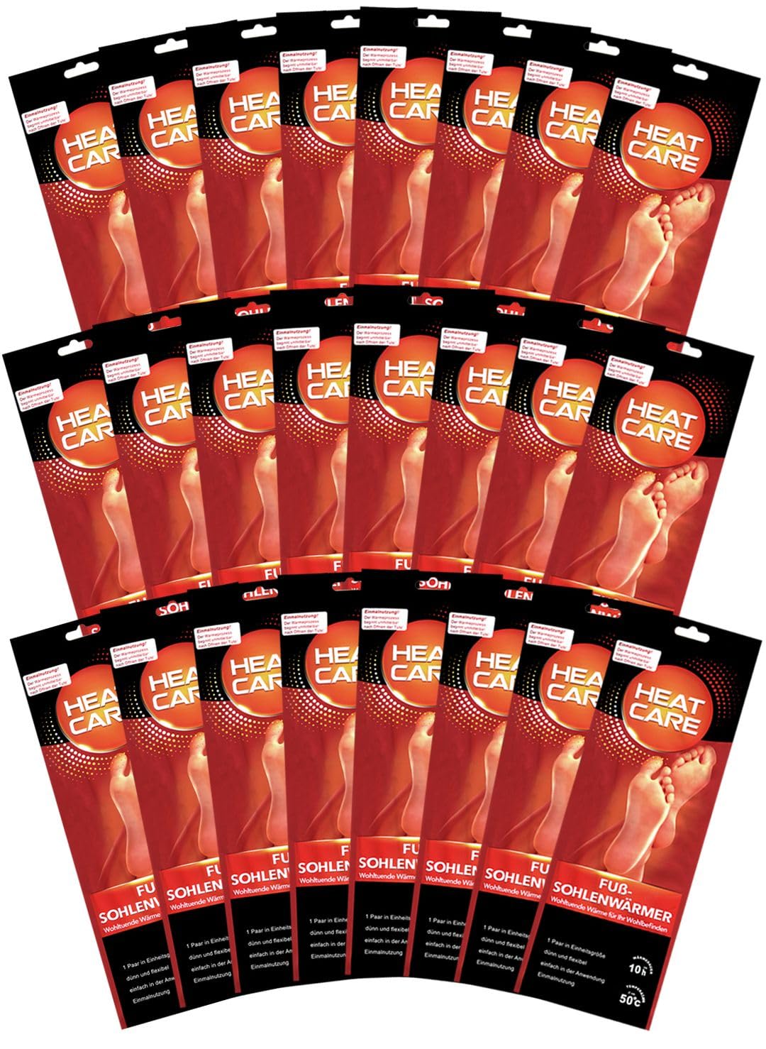 laro HEAT FEET Einheitsgrossen 12/24/48/96/192 Paar für Schuhe Sohlenwärmer, 100% natürliche Wärme für die Füße und die Schuhe, Einlagen für 10 stunden warme Füße, Anzahl:192