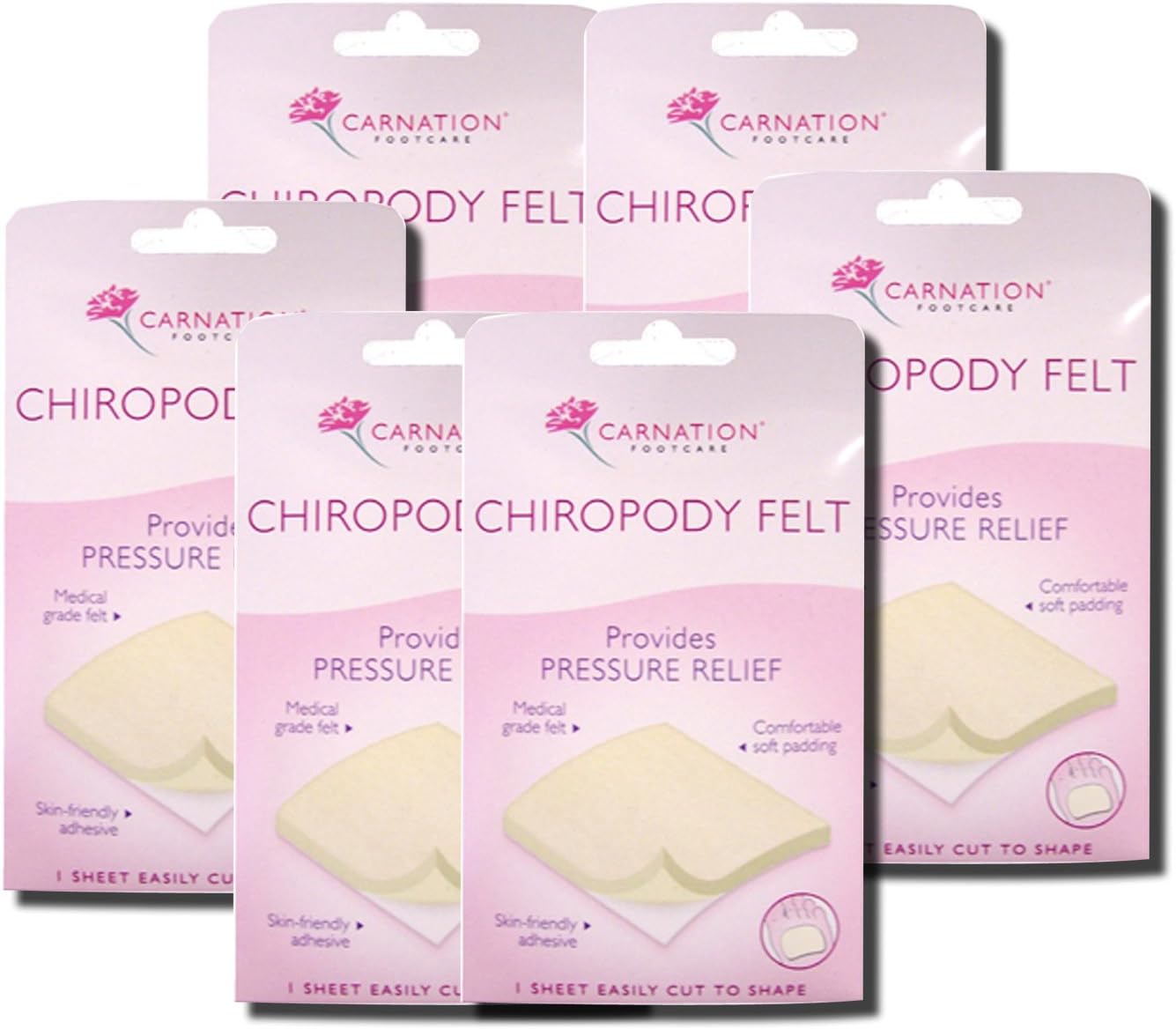 CARNATION CHIROPODY FELT