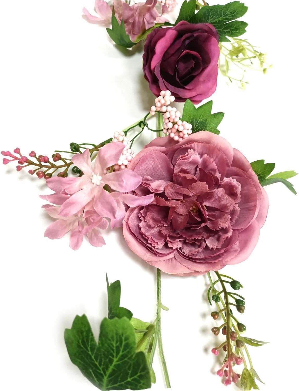 Peony Flower Garland, Rose Flower Swag, 6' Wedding Arch Flowers for Wedding Decor Home Table Runner Mantle Party Decor(Dusty Peony Garland) - Image 3