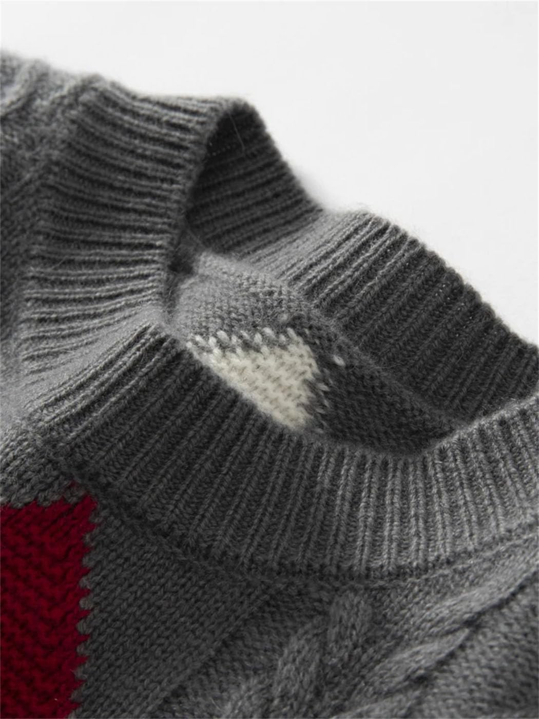 Women 100% Cashmere Sweater Crewneck Argyle Cable Knit Pullover Winter Thick Thermal Soft Sweatshirt