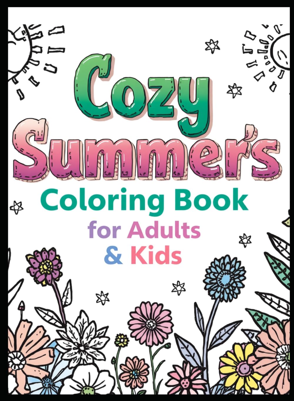 cozy summers coloring book for adults & kids