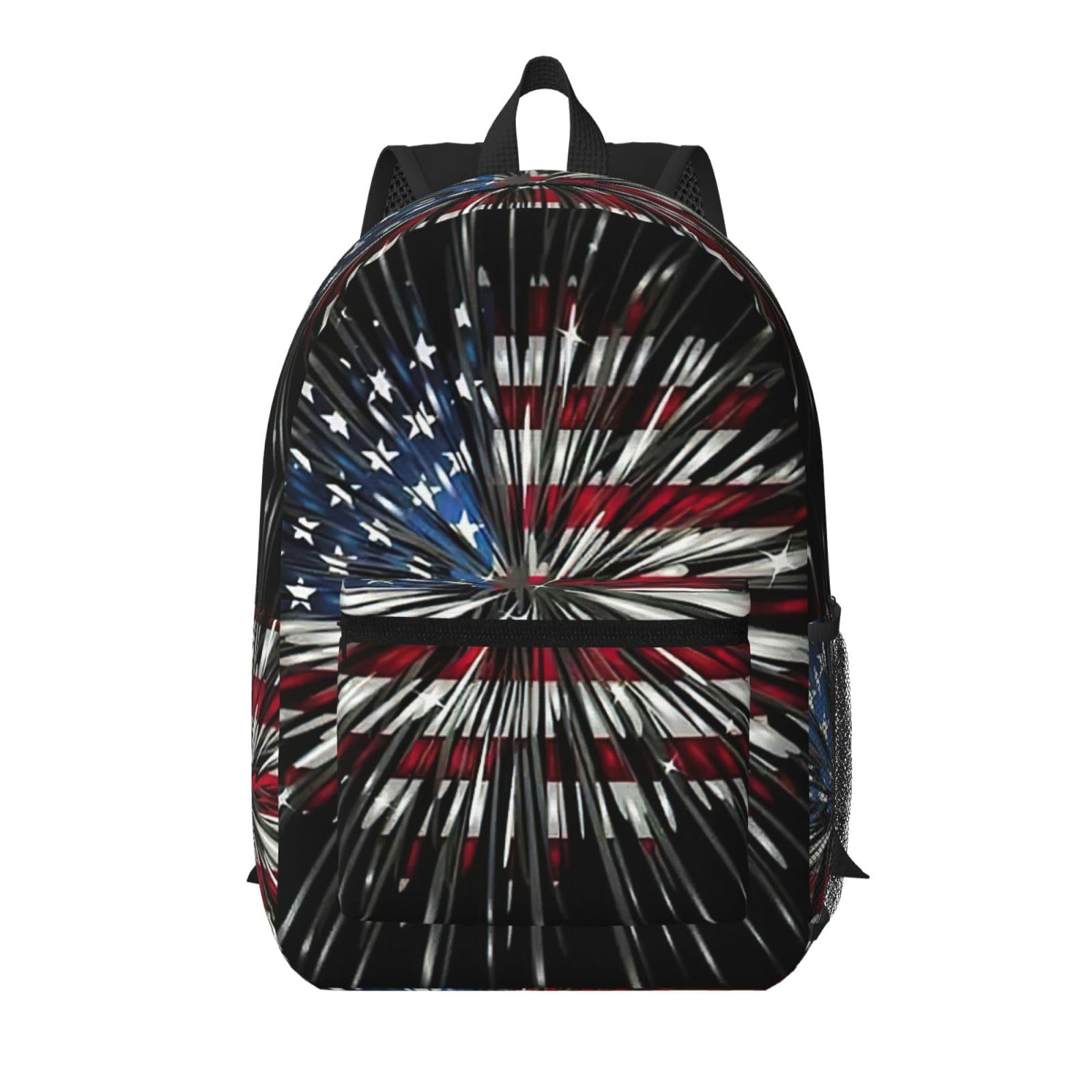Sac à dos d'école drapeau américain pour fac et sorties urbaines - 8