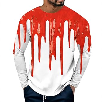 Tshirts for Men Crew Neck Breathable Long Sleeve Lightweight Workout Relaxed Fit Tees True Comfort Fashion Tops