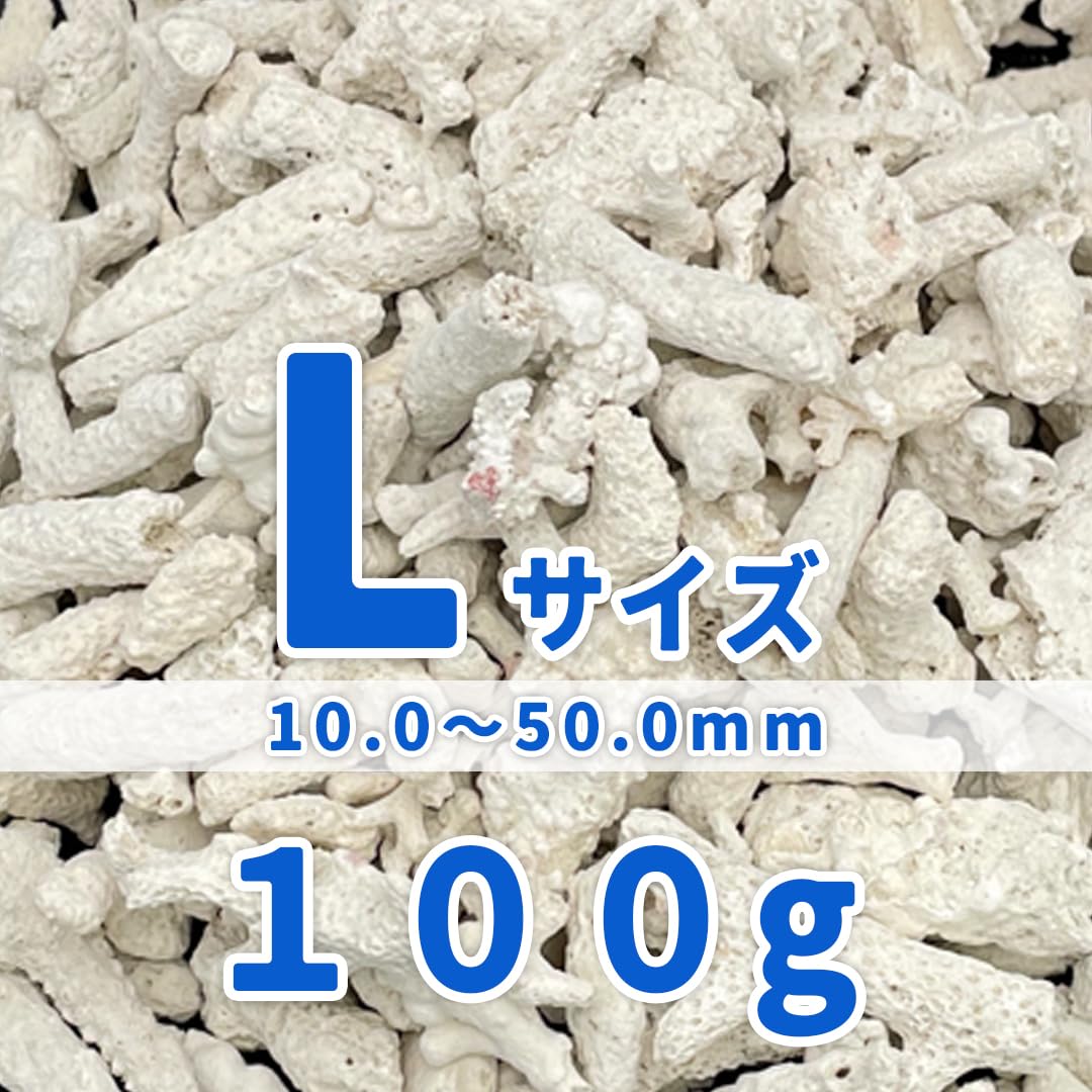 Amazon | パラオ産 サンゴ砂 パラワンサンド 【Lサイズ 100g