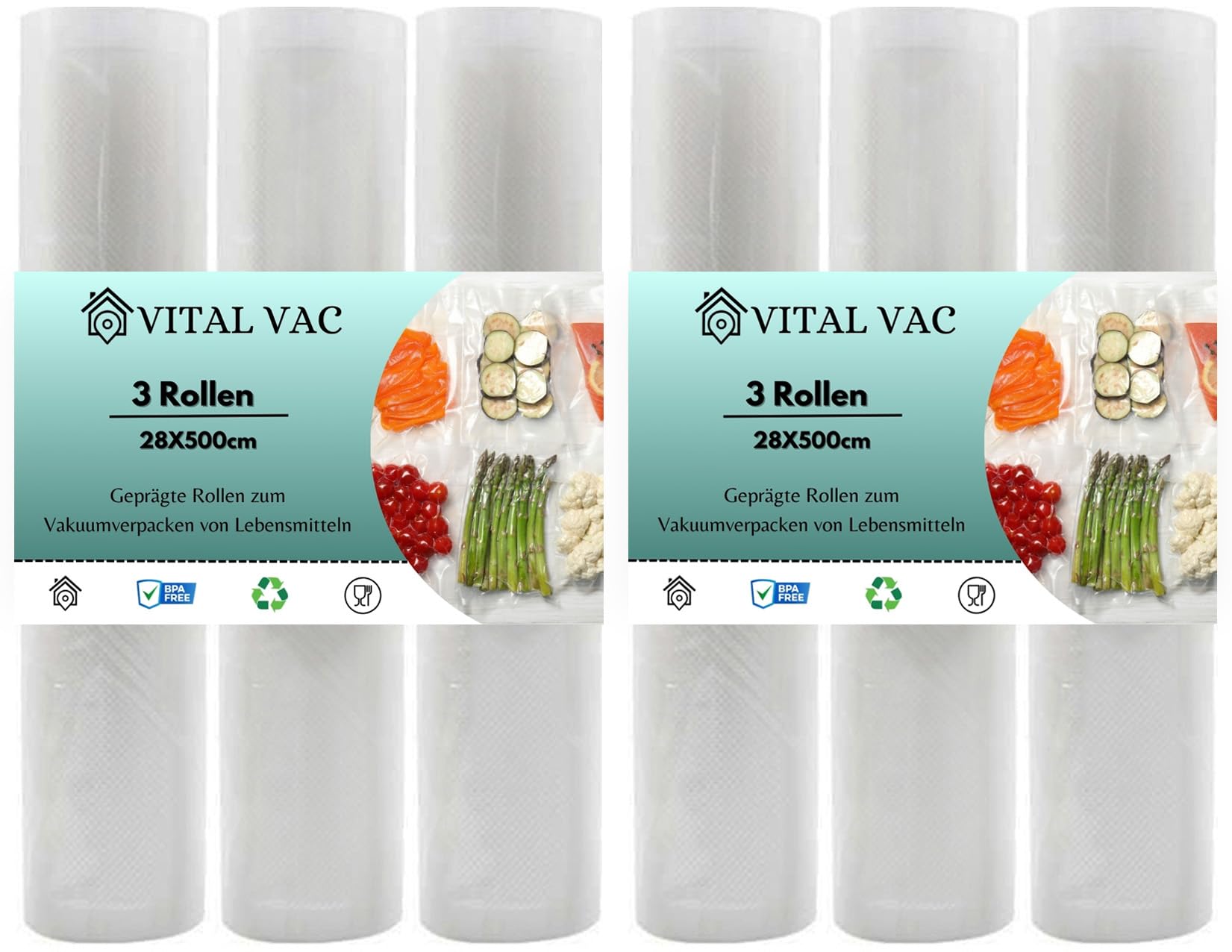 Seal-A-Meal Vakuumbeutel – 5 Stück Set – Mikrowellengeeignet & Extra Stabil