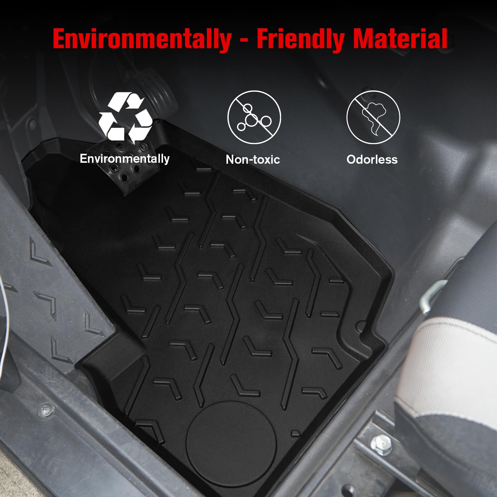 Amazon.com: LitMiRaCle TPE Floor Mats for Kawasaki Teryx KRX 1000