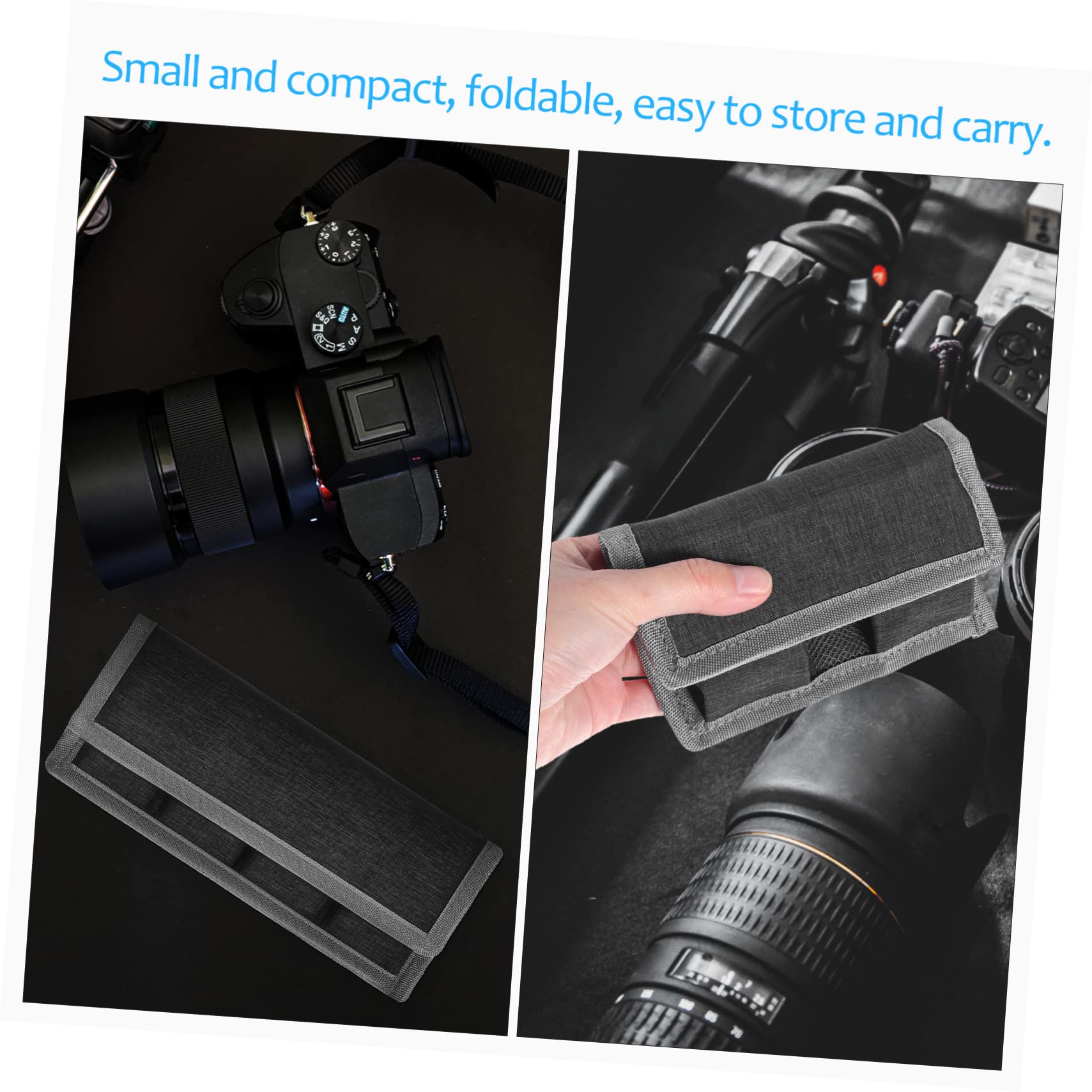 OSALADI Batterie Tasche Für Kamera Akku Aufbewahrung Organizer Mit Selbstklebendem Verschluss Kompakt Elektronik Etui Für Reise Und Alltag 21X9X1.5Cm