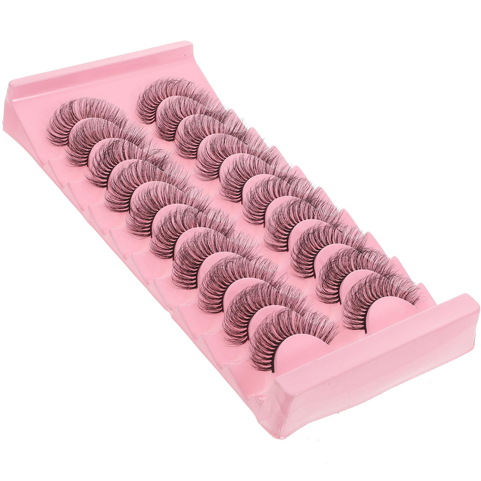 MAGICLULU 4 Set Di Ciglia Finte Complete Ciglia A Grappolo Soffici E Sottili Per Donne Accessorio Per Il Trucco Dallaspetto Naturale 10 Paia*4