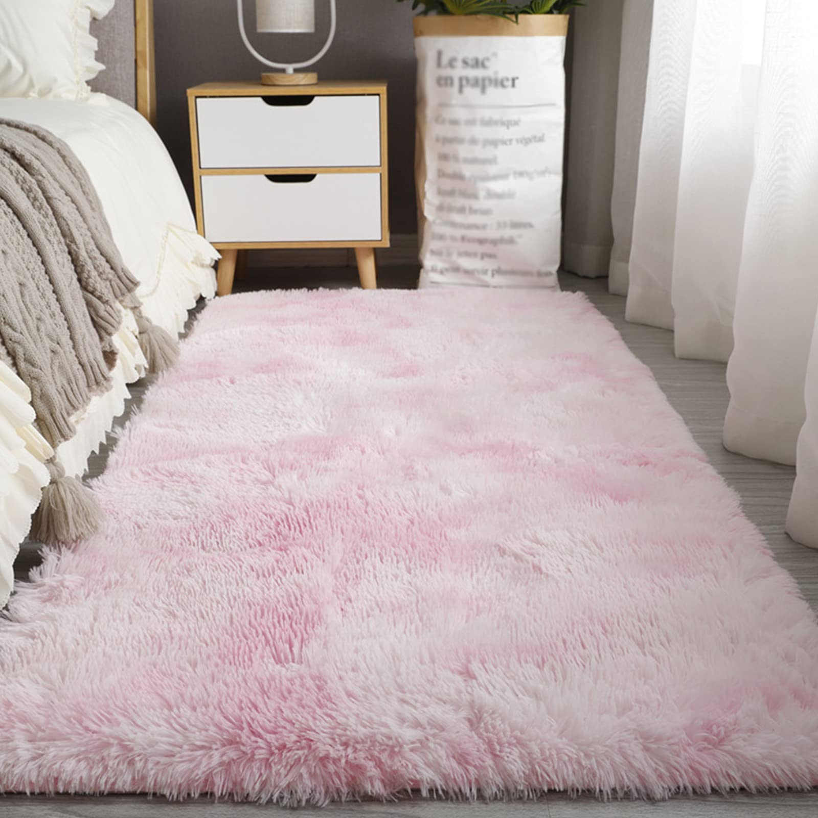 Tapis de chambre de filles LWZ pour créer un coin table basse cosy
