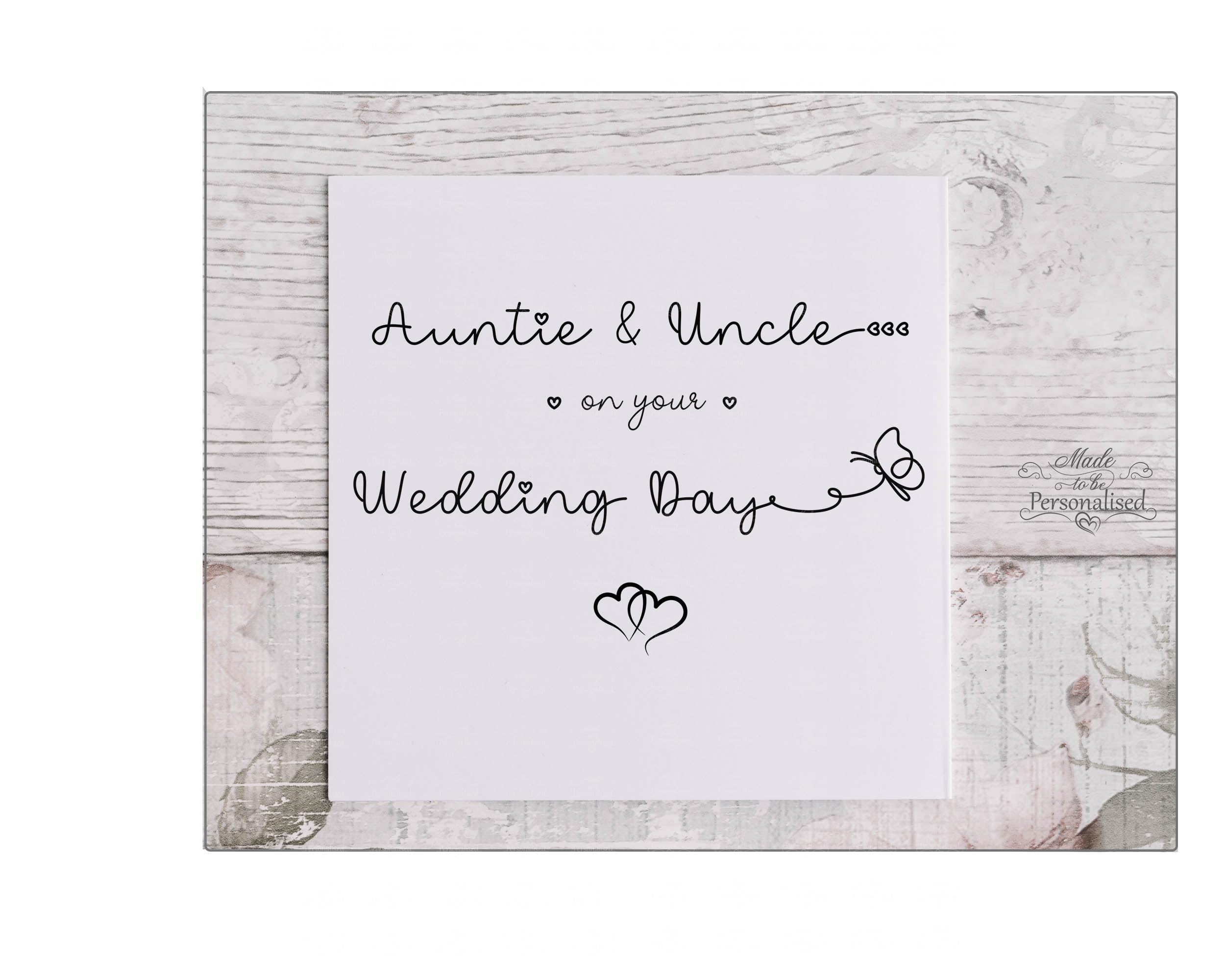 HandmadeAuntie and Uncle on your wedding day card, Auntie & Uncle's wedding day, Uncle and Aunty getting married, celebration card, special occasion
