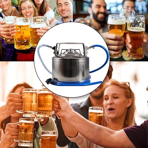 Miniatura 5 de La línea de gas de cerveza incluye línea de cerveza 316 de 10 pies de longitud, línea de gas azul 516 de 10 pies de longitud, con 8 abrazaderas de