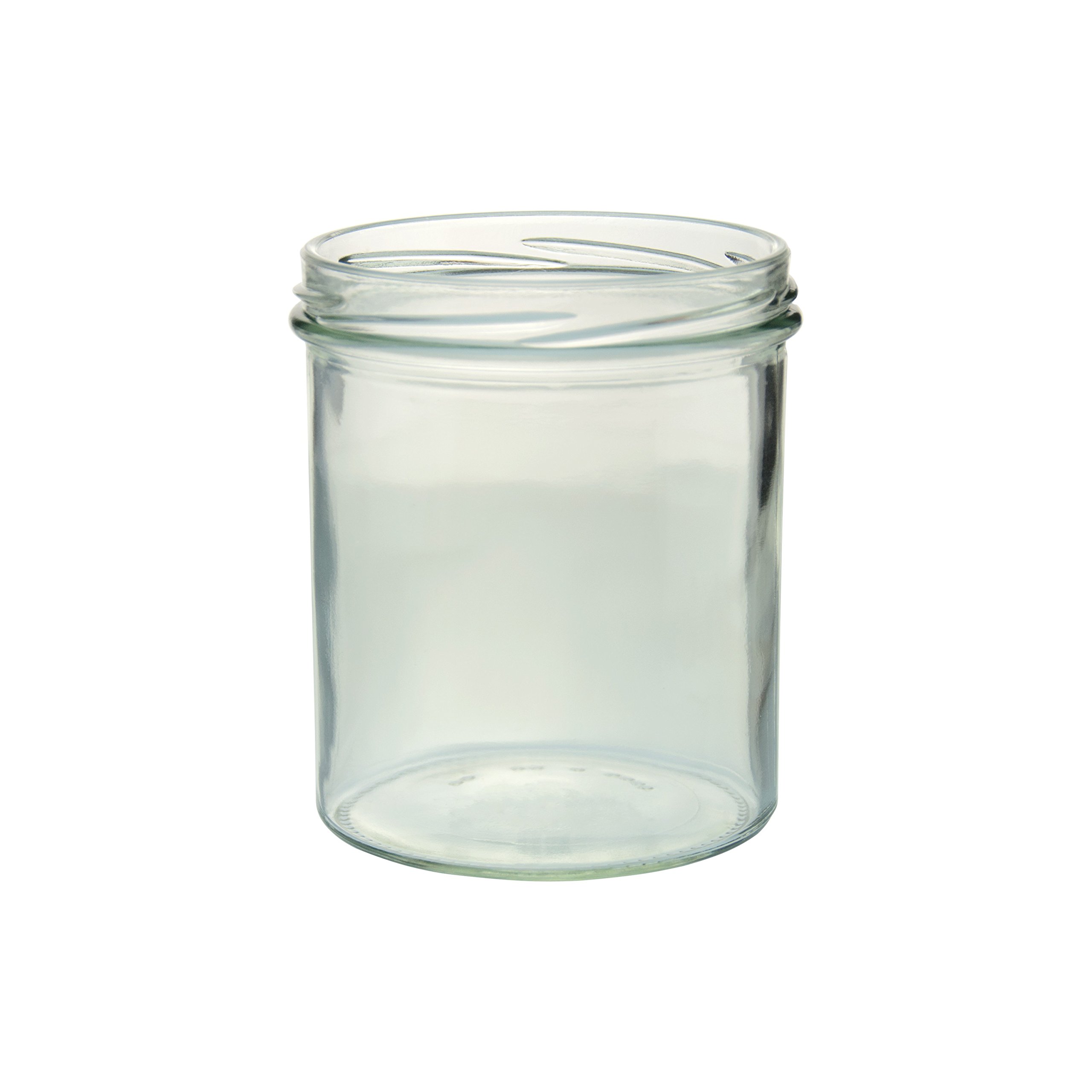MamboCat Lot de 48 bocaux à confiture en verre de 350 ml avec couvercles noirs To 82 + livret de recettes Diamant-Zucker Gelierzauber (français non garanti)