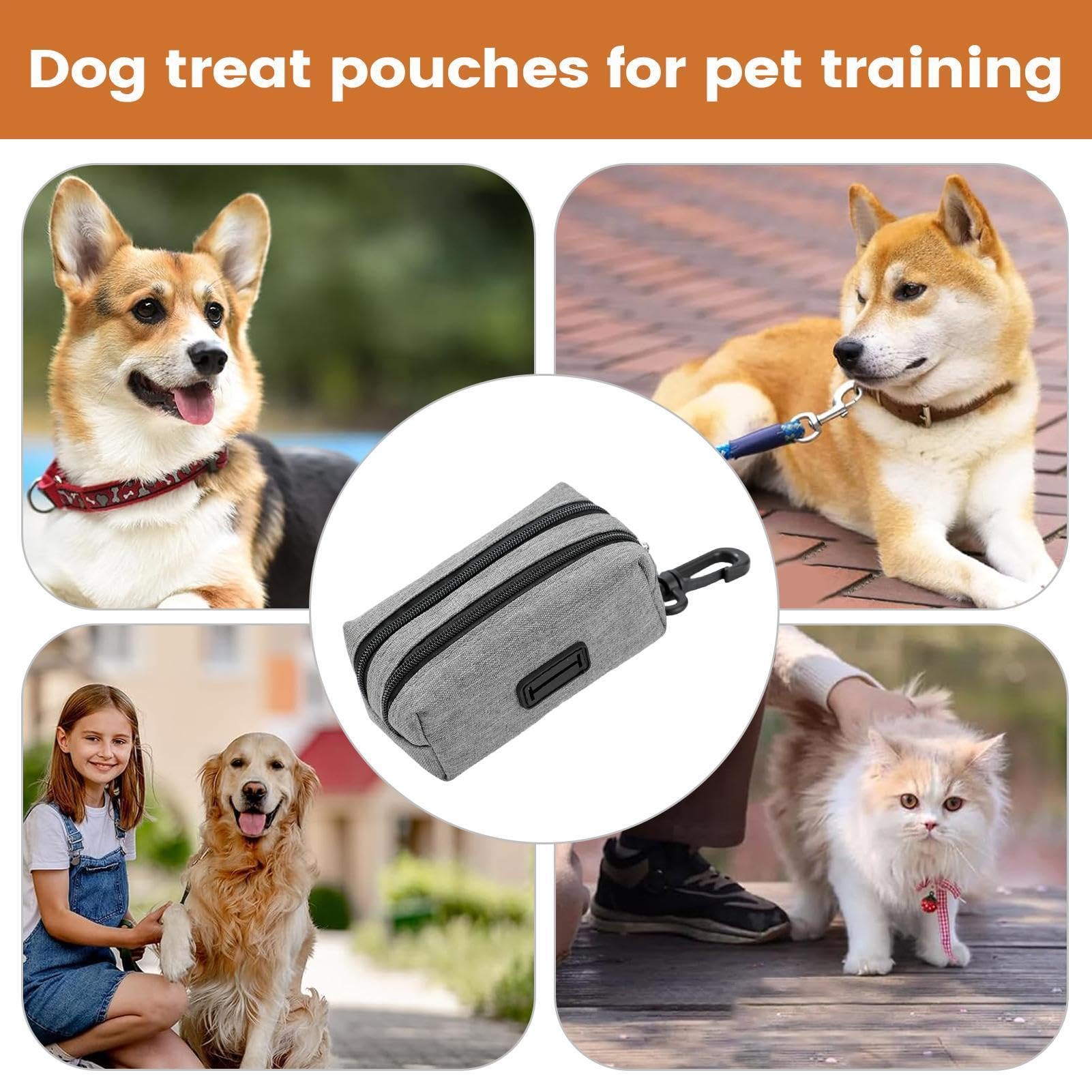 Generico Porta Sacchetti Deiezioni Canine con Clip Tasca Piccola Oxford