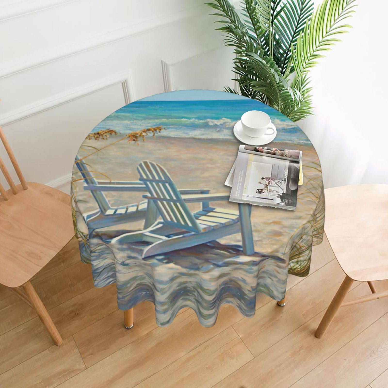 Nappe ronde imperméable 150 cm Xzeit pour table de jardin et salle à manger