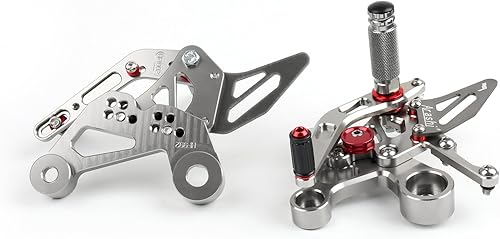 Miniatura 8 de Areyourshop Juego de clavijas traseras ajustables para Yamaha MT-09 FZ-09 2014-2017 Oro