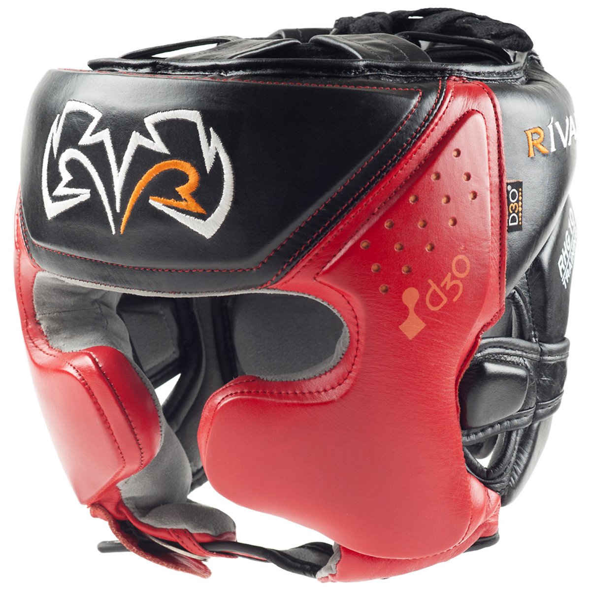 RIVAL Boxing RHG10 Intelli-Shock d30 Headgear - Medium - Black/Red