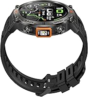Vista 14 de Relojes inteligentes militares con rastreador GPS, reloj inteligente resistente de 1.45 pulgadas con brújula linterna LED, reloj inteligente táctico