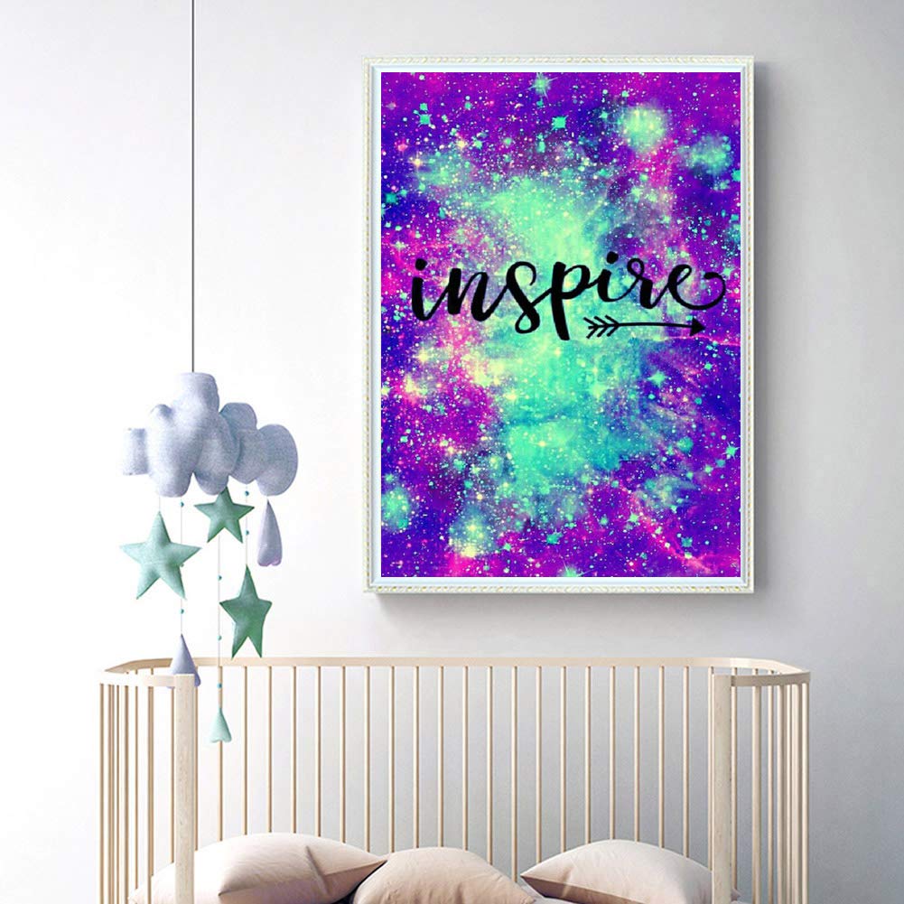 Kit De Peinture Diamant 5D à Faire Soi-même, Citations Inspirantes