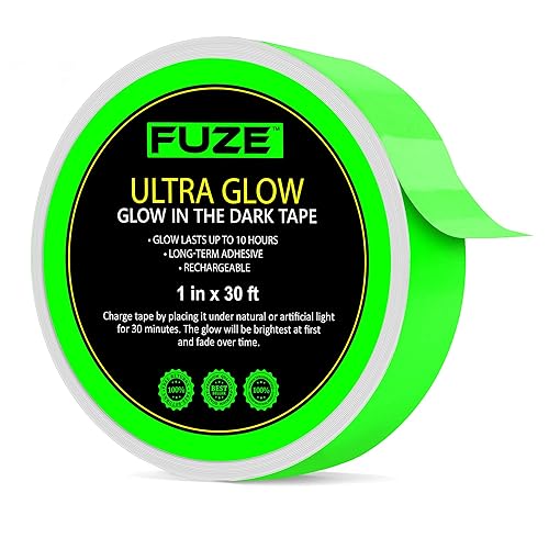 Cinta que brilla en la oscuridad 30 pies x 1 pulgada brilla en la oscuridad fotoluminiscente luminosorollo de emergencia luminiscente para