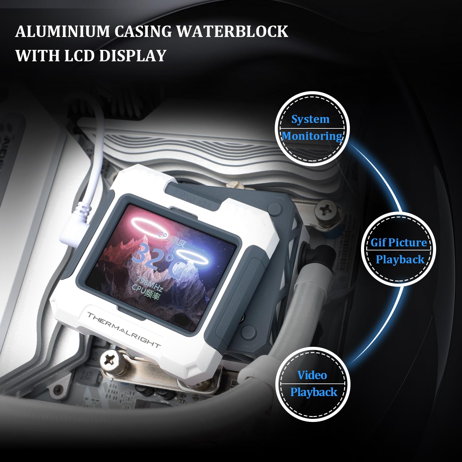 Amazon.co.jp: Thermalright FW360 ブラック ARGB CPU AIOクーラー、PC