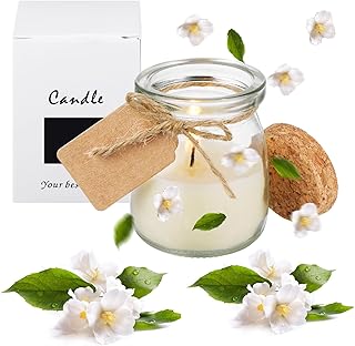 MTLEE 50 Pcs Wedding Jar Candles for Guests Wedding Candle Gift Natural ...