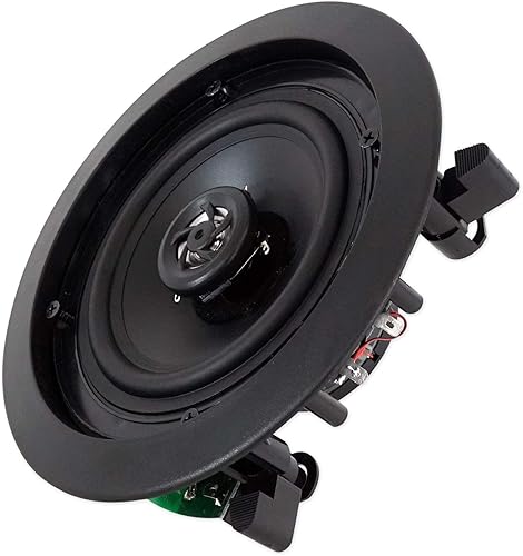 Miniatura 7 de Rockville Amplificador de 4 zonas de matriz de múltiples fuentes + (20) altavoces de techo negros de 5.25 pulgadas