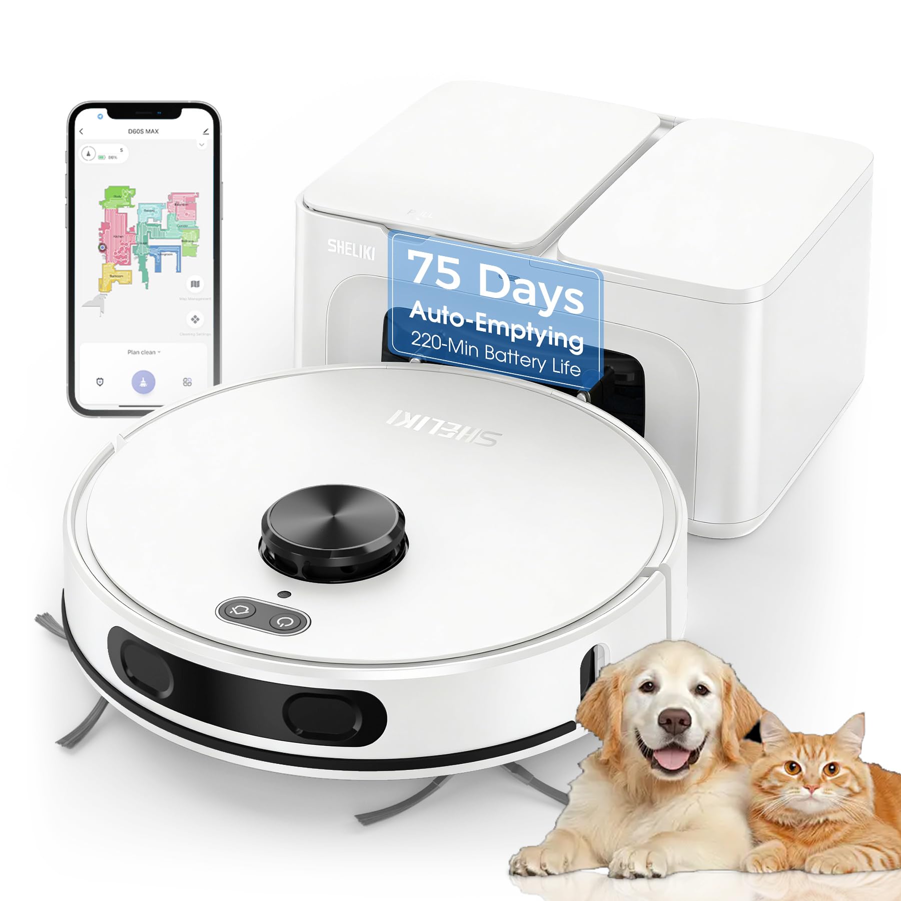 Amazon.com - Robot Vacuum and Mop Combo, Mapping Robotic Vacuums