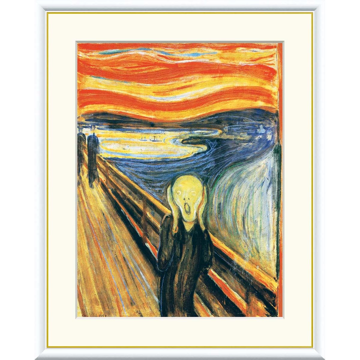 絵画 ムンクの叫び　世界の名画 エドヴァルド・ムンク 額入り アート 6号 Amazon.co.jp: 絵画 世界の名画 叫び エドヴァルド・ムンク 額入り