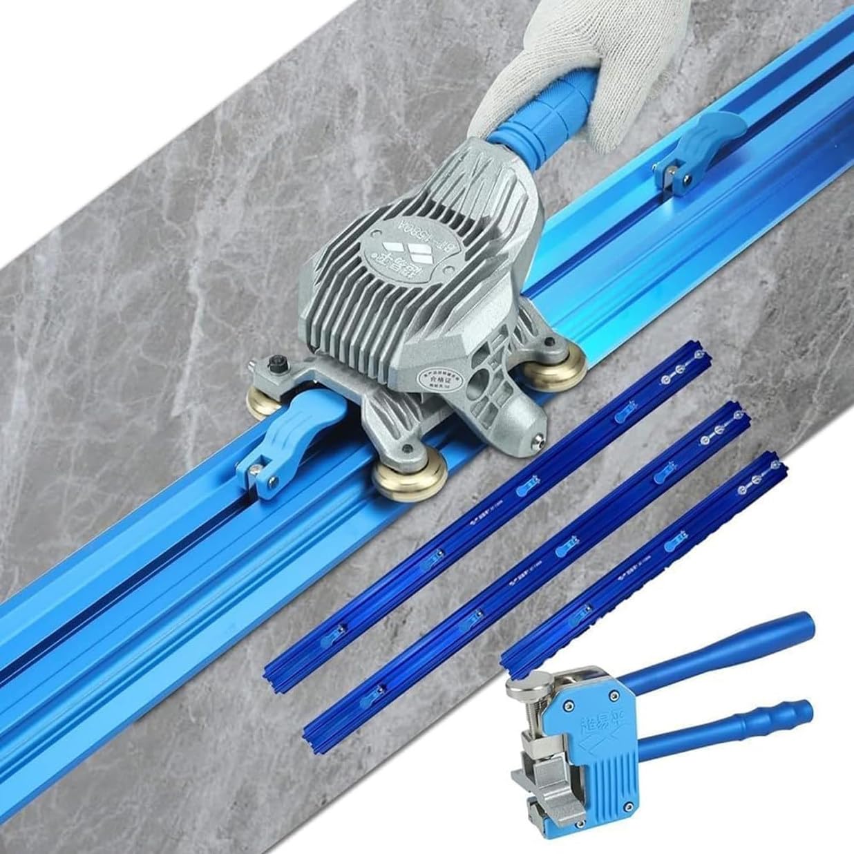 GYQSSD Professional Porcelain Manual Tile Cutter Tool, Tile Cutting Machine for Large Ceramic Porcelain Up to 2.2/2.3/3/3.8m, Build-in Suction Cups Tile Push Knife Tile Plier,3m