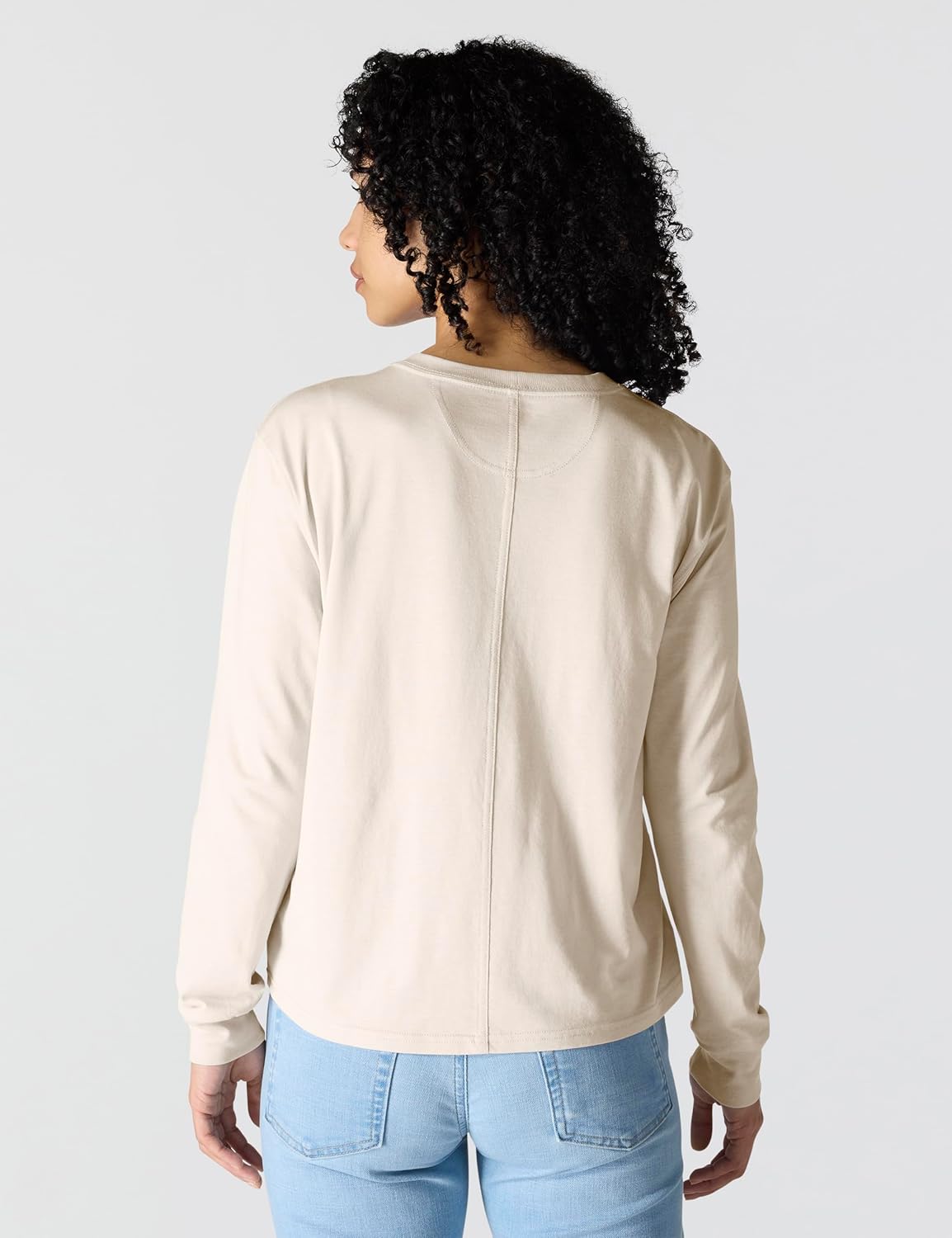 Carhartt Womens Tencel Fiber Series Loose Fit Long-Sleeve Pocket T-Shirt - Image 3