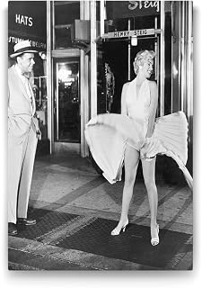 Marilyn Monroe ve Etek Tablosu - 40x60cm