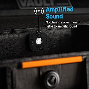 Pelican Protector 4-Pack AirTag Holder - Air Tag Case with 3M Adhesive Sticker - Rugged Shockproof AirTag Cover - Hidden Air Tag Holder Stick On Mount for Travel Luggage Bike Car Remote - Black