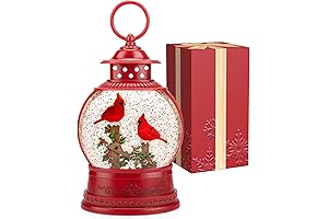 Mesmerizing Red Cardinal Snow Globe: A Winter Wonderland in Your Home