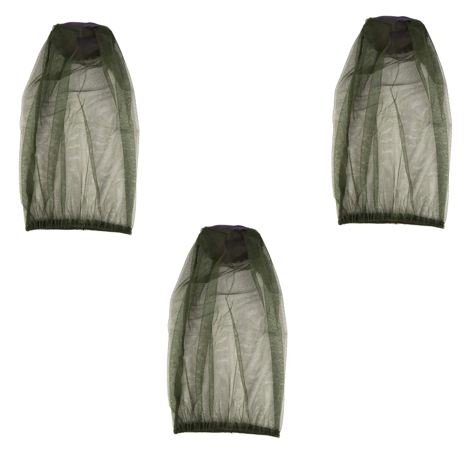 3PCS Premium Mosquito Head Net Mesh, Insect Netting, Bug Face Shield, Soft Durable Fly Screen, Protection, Outdoor, Camping, Hiking, Trekking, Walking, Beekeeping, Gardening, Fishing