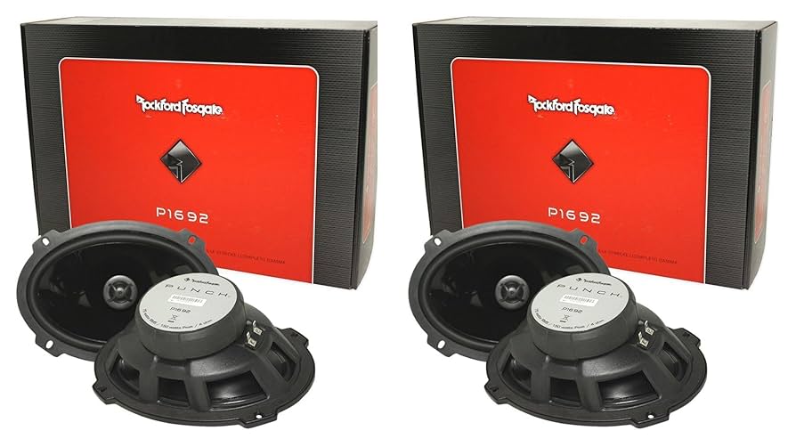 Rockford Fosgate punch スピーカー FRC1205 ペア Old School Rockford Fosgate Punch 4 Speakers 2-Way 4 Ohm