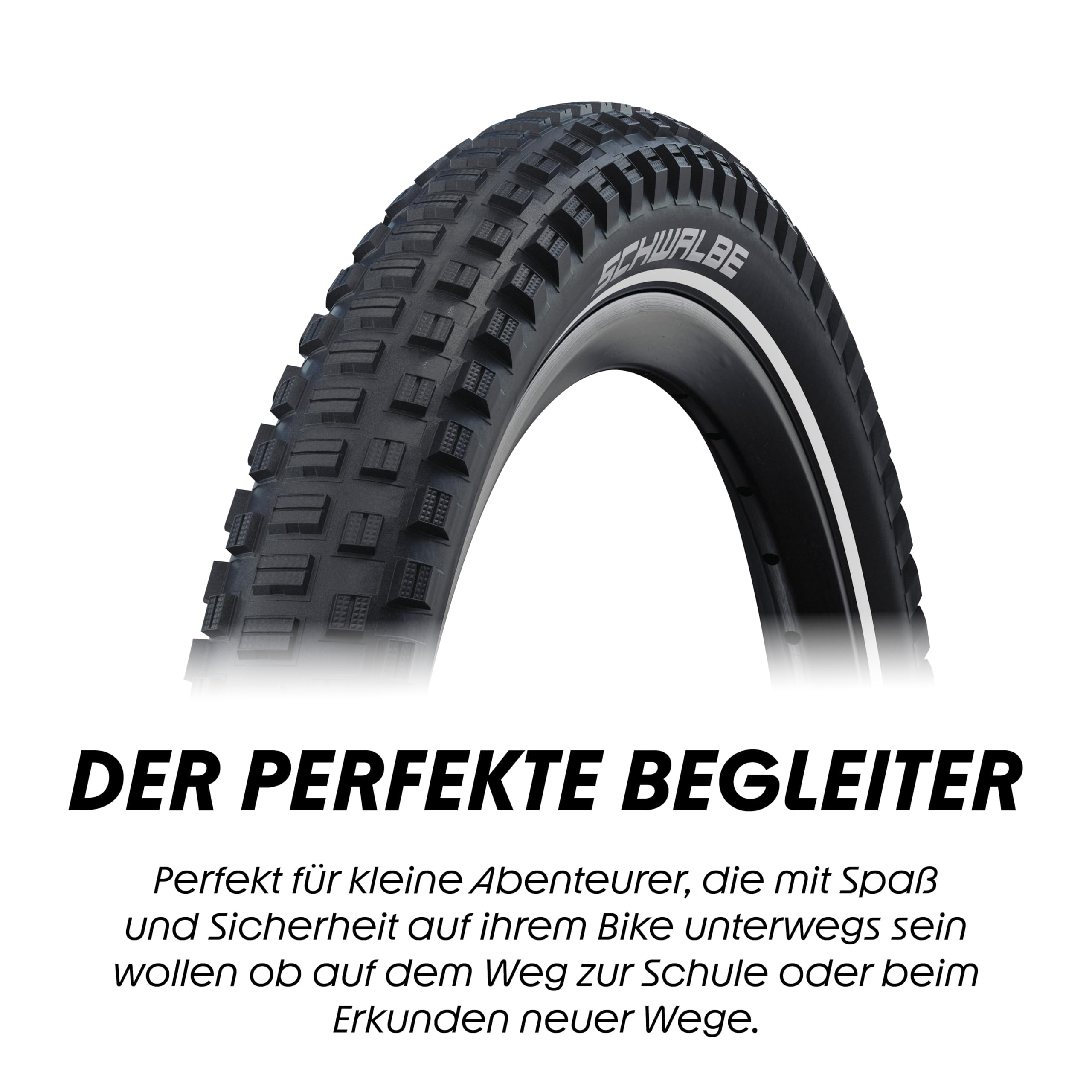 Schwalbe Fahrradreifen Little Joe – 14 bis 20 Zoll Reifen für Kinder – MTB Reifen als Faltreifen oder Drahtreifen für Kinderfahrrad – K-Guard und 50 EPI für kleine Mountainbikes, Kids-Bikes