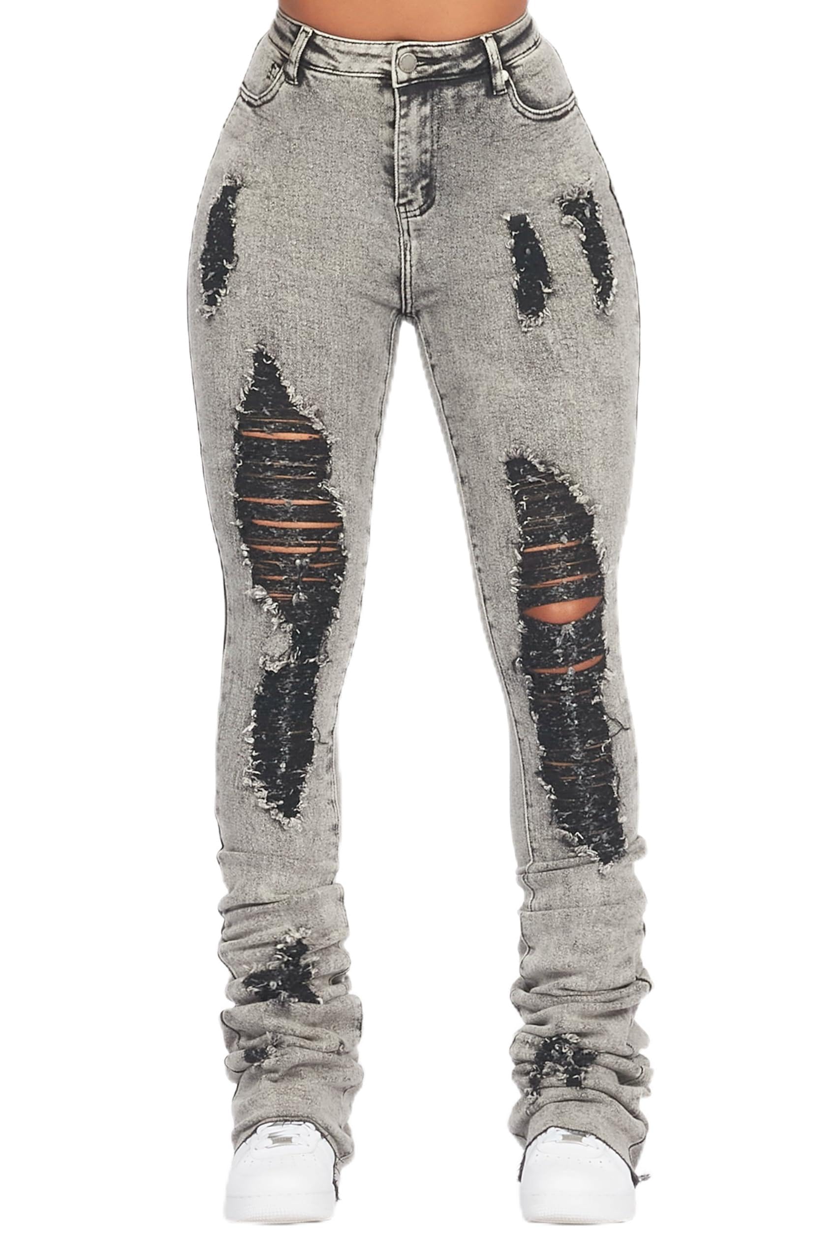Rockstar Originalwomens Got A Crush Distressed Super Stacked Jean