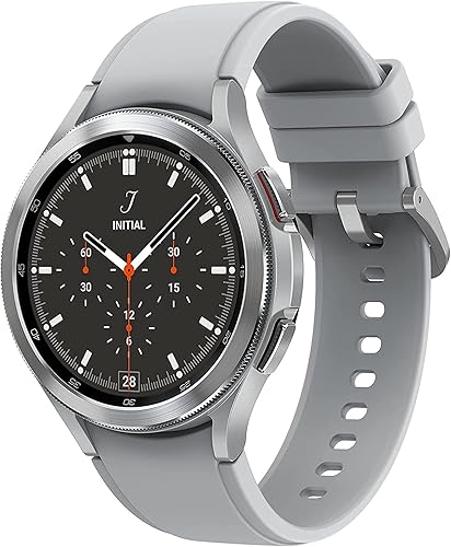 Samsung Electronics Galaxy Watch 4 Classic - Reloj inteligente de 1811in con monitor de ECG para salud fitness correr ciclos de sueño GPS detección