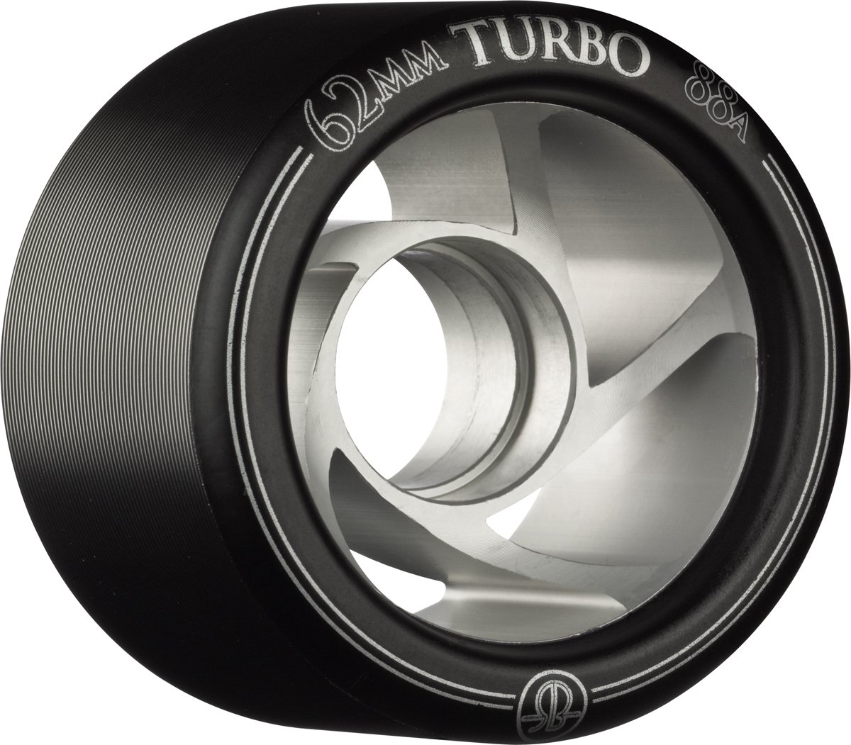 Turbo SpeedDerby Roller Skate Wheels wClear Aluminum Hub 8 Packs product thumbnail 2