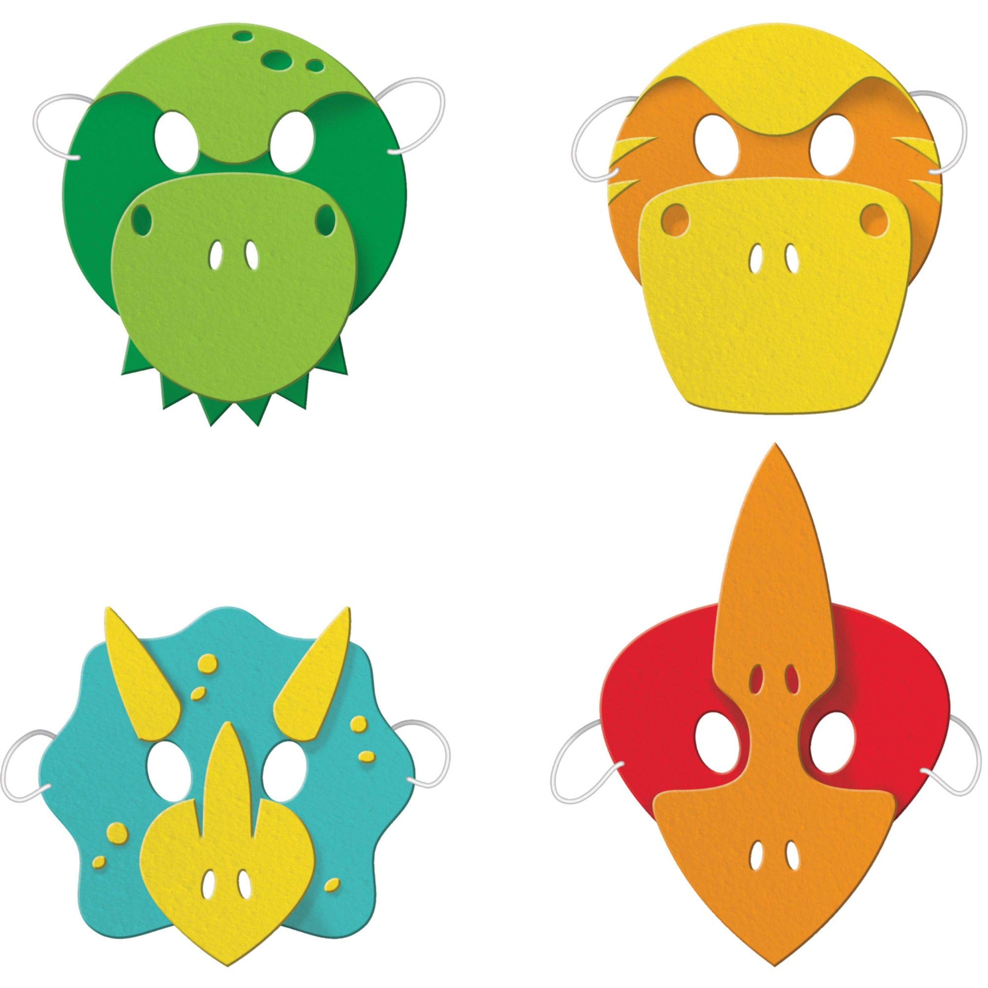 amazon-com-club-pack-of-24-vibrantly-colored-dinosaur-boy-child-halloween-party-mask-7-25-toys-games for Free Printable Dinosaur Mask Template Amazon.com: Club Pack of 24 Vibrantly Colored Dinosaur Boy Child Halloween Party Mask 7.25
