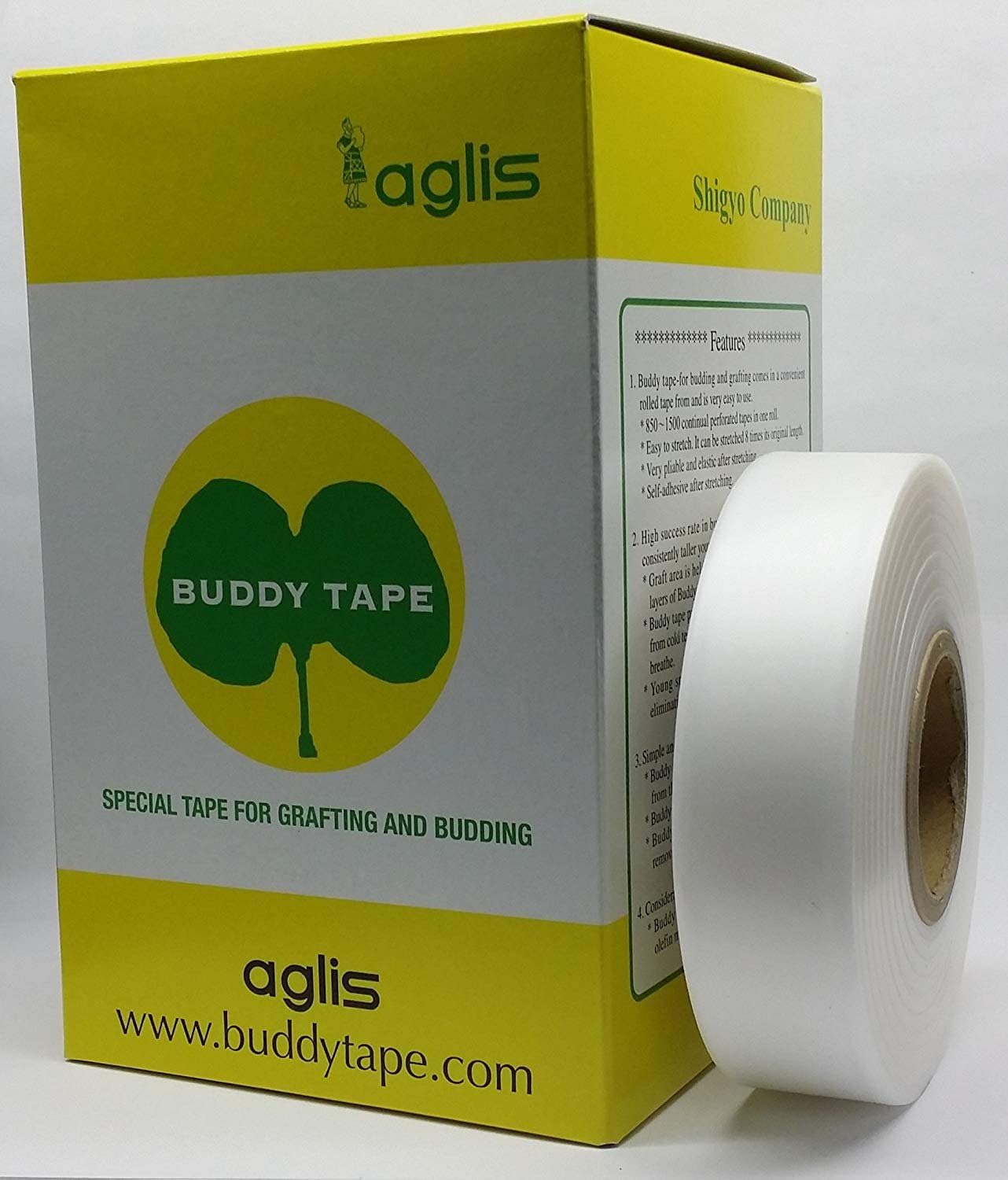 (1 Roll) Buddy Tape by Aglis for Grafting & Budding with Zen Garden's Grafting Guide in ELECTRONIC PDF Format