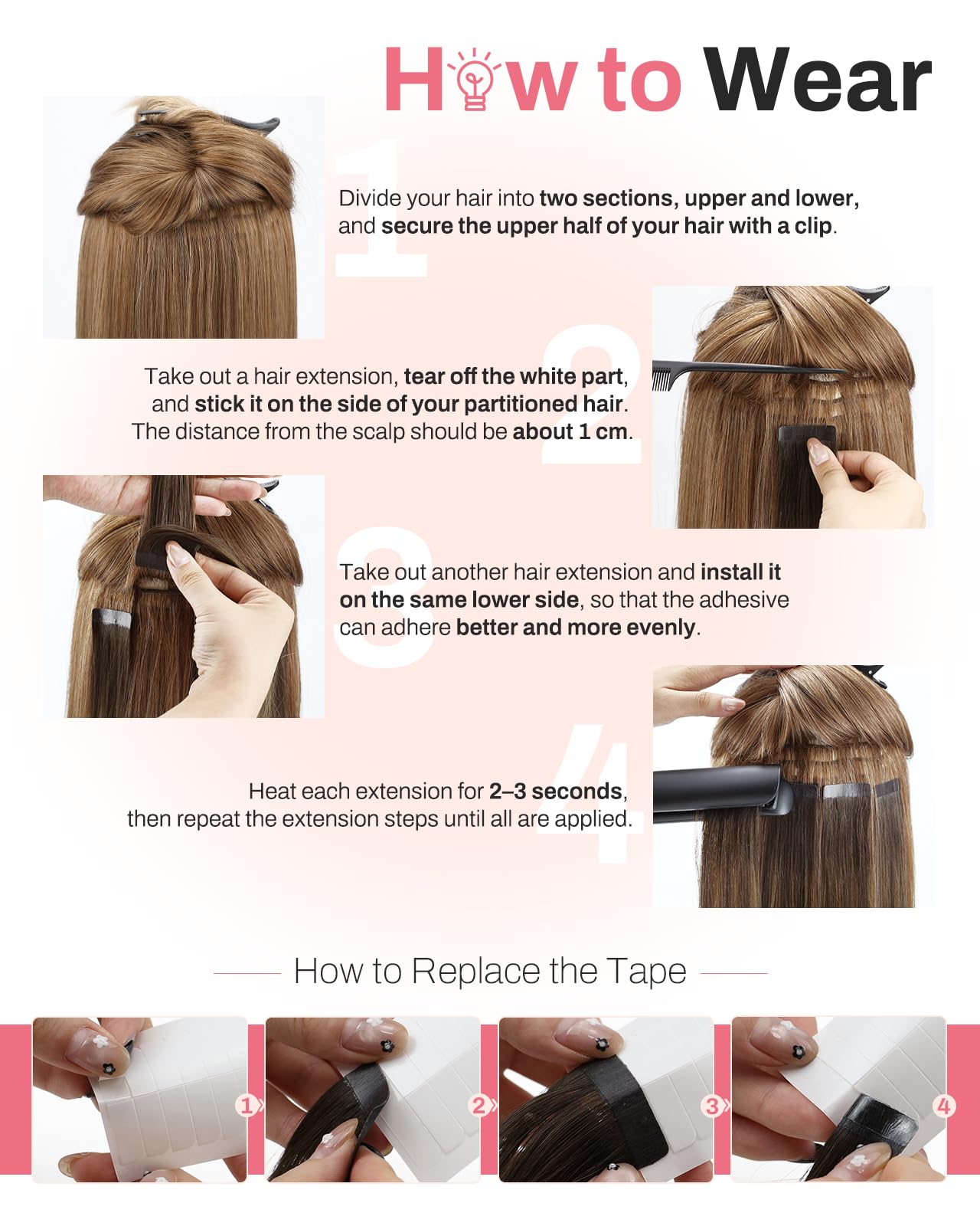 Moresoo Pasemka doczepiane z prawdziwymi włosami Remy, blond z pasemkami, 60 cm, przedłużające włosy, pasemka z prawdziwymi włosami, platynowy blond, gładkie, 10 sztuk, 25 gramów #60