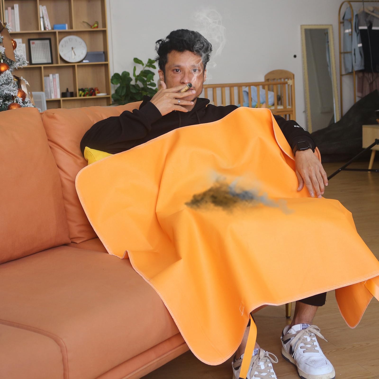 Emergency Fire Blanket For Home And Kitchen-Orange-A 2 Pack - View #11