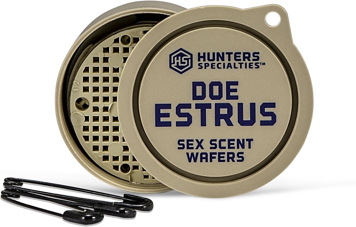 Hunters Specialties Long Lasting Cover Scent Wafers for Hunting - 3 Wafers Per Pack, 3 Safety Pins Included