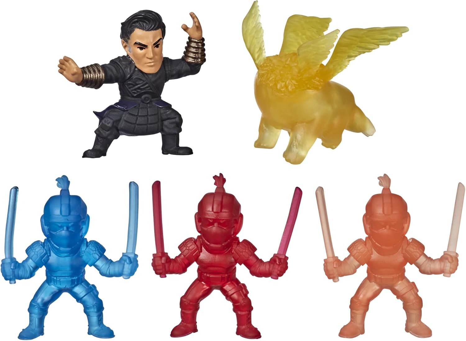 Marvel Superhero Shang-Chi and The Legend of The Ten Rings Brick Breaker, 5 Collectible Mini-Figure Toys in Break-Open Box for Kids Ages 5 and Up
